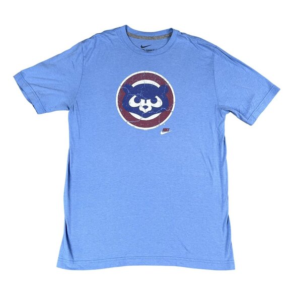 Chicago Cubs Mens Nike Standard Fit Logo T-Shirt Sz Large - Picture 1 of 4